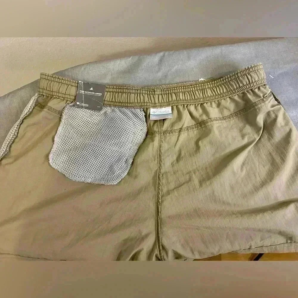 “Columbia” NWT Men’s Khaki/Tan Court Short w/ Pockets Regular Fit Size L - Picture 5 of 14